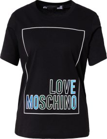 Love Moschino Tričko modrá / světlemodrá / zelená / černá / bílá