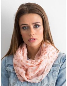 Dámská šála vzorovaná ORALIE světle růžová  