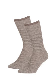 Hladké dámské ponožky Wola W84.139  cocoa Univerzální