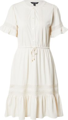 Lauren Ralph Lauren Košilové šaty \'DEQUAN\' krémová