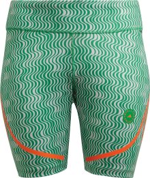 ADIDAS BY STELLA MCCARTNEY Sportovní kalhoty světle šedá / zelená / tmavě oranžová