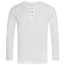 Stedman Pánské tričko s dlouhým rukávem Shawn Henley - Bílá | S