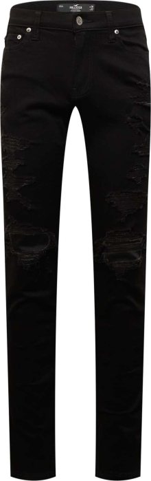 HOLLISTER Džíny černá džínovina