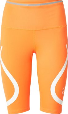 ADIDAS BY STELLA MCCARTNEY Sportovní kalhoty oranžová / stříbrná / bílá