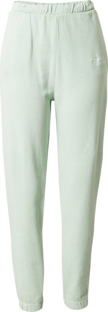 GUESS Sportovní kalhoty \'DIANE\' pastelově zelená / bílá