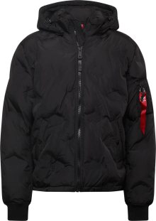 ALPHA INDUSTRIES Zimní bunda oranžová / červená / černá / bílá