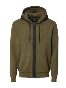 INDICODE JEANS Kardigan \'Lima\' olivová / černá