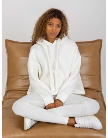 Dámská souprava s mikinou s kapucí dvoudílná tepláková ELA šedá