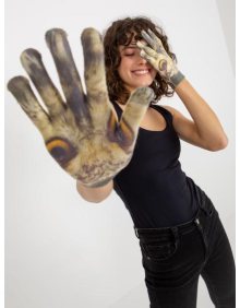 Dámské rukavice s potiskem ISABELA žluté 
