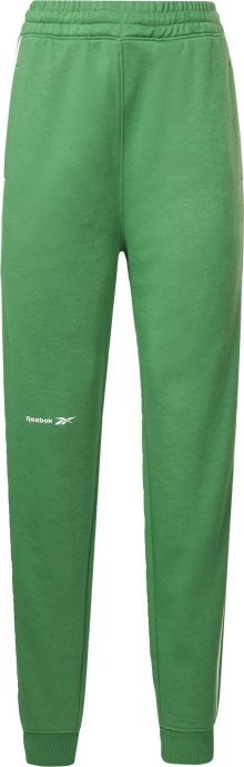Reebok Sport Sportovní kalhoty zelená / bílá
