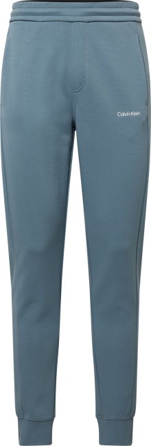 Calvin Klein Kalhoty kouřově modrá / bílá