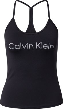 Calvin Klein Performance Sportovní top šedá / černá