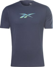 Reebok Sport Funkční tričko námořnická modř / světlemodrá