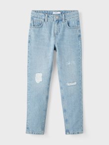 Světle modré holčičí slim fit džíny s potrhaným efektem name it Rose - 116