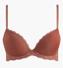 Dámská push-up podprsenka Calvin Klein QF6394E | hnědá | 75E