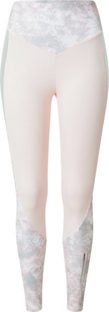 Calvin Klein Performance Sportovní kalhoty béžový melír / růžová / stříbrná