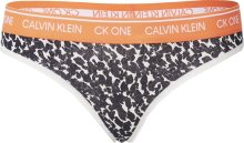 Calvin Klein Tanga béžová / oranžová / černá / bílá
