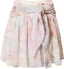 GUESS Sukně \'AMAN\' šeříková / pastelově oranžová / pastelově růžová / offwhite
