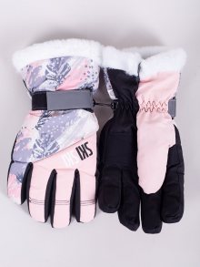 Dámské zimní lyžařské rukavice Yoclub REN-0256K-A150 Pink 18