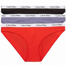 Dámské kalhotky Calvin Klein QD3588E 1CX 3 KUSY | černá | XL