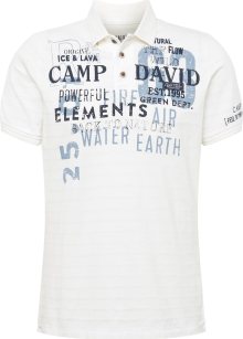 CAMP DAVID Tričko námořnická modř / kouřově modrá / bílá