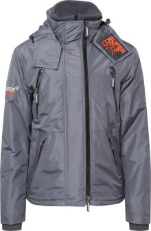 Superdry Zimní bunda \'Mountain\' antracitová / oranžová