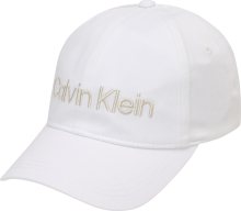 Calvin Klein Kšiltovka zlatá / bílá