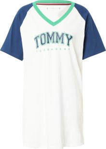 Tommy Hilfiger Underwear Noční košilka modrá / zelená / bílá