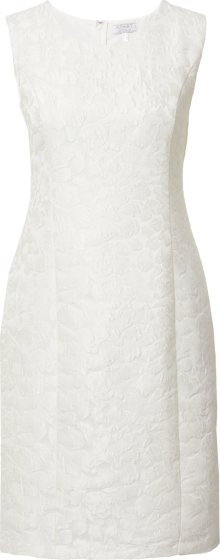 APART Koktejlové šaty barva bílé vlny