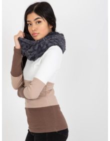 Dámský komín z umělé kožešiny AVILON tmavě šedý 