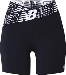 new balance Sportovní kalhoty černá / bílá