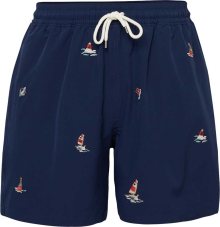 Polo Ralph Lauren Plavecké šortky \'Traveler\' námořnická modř / aqua modrá / červená / bílá