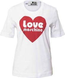 Love Moschino Tričko červená / bílá