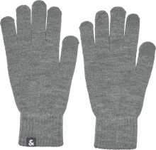 JACK & JONES Prstové rukavice \'Barry\' tmavě šedá / černá / bílá