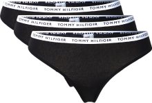 Tommy Hilfiger Underwear Tanga černá / bílá
