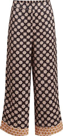 VILA Kalhoty \'Aimi\' krémová / velbloudí / růžová / černá