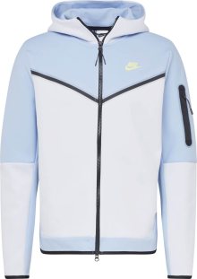 Nike Sportswear Fleecová mikina azurová / světlemodrá / jablko / černá