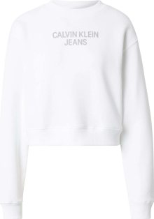 Calvin Klein Jeans Mikina bílá