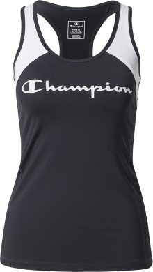 Champion Authentic Athletic Apparel Sportovní top černá / bílá