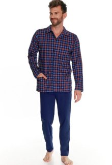 Pánské dlouhé pyžamo Taro 2637 | modrá | 5XL