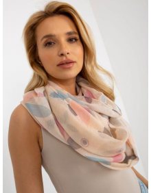 Dámský komín s potiskem z viskózy ANNA růžový