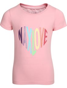 Dětské bavlněné triko nax NAX LENDO růžová varianta pd