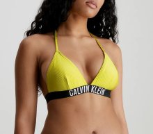 Dámské plavky Calvin Klein KW0KW01967 podprsenka | žlutá | XS