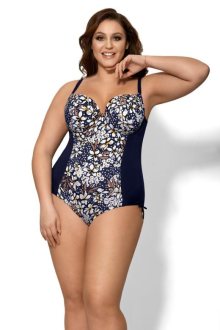 Dámské jednodílné plavky AVA 40 plus light blue | světle modrá | 80J