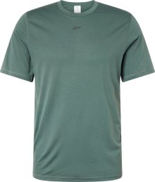 Reebok Sport Funkční tričko zelená / černá