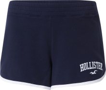 HOLLISTER Kalhoty námořnická modř / bílá