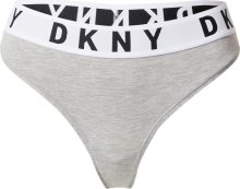 DKNY Tanga šedý melír / černá / bílá