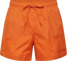 HUGO Plavecké šortky \'HAITI\' tmavě oranžová