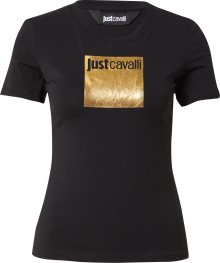 Just Cavalli Tričko zlatá / černá