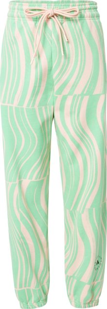 ADIDAS BY STELLA MCCARTNEY Sportovní kalhoty nefritová / růžová / černá